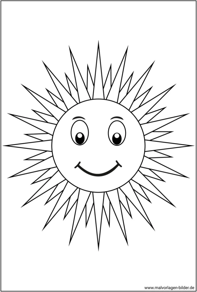 malvorlage-sonne-mit-laechelndem-gesicht