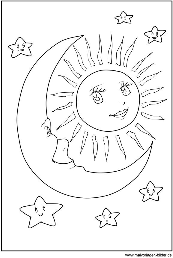 malvorlage-sonne-mond-und-sterne-ausmalen