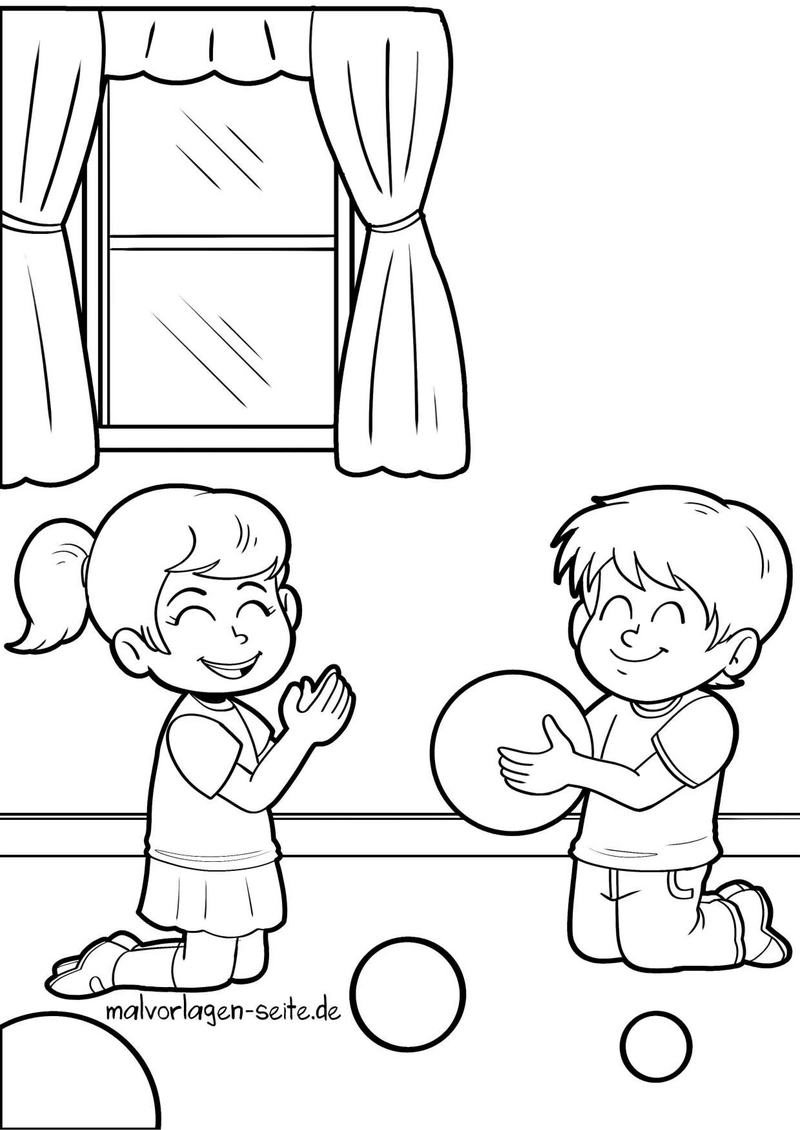 malvorlage-spielende-kinder-im-raum