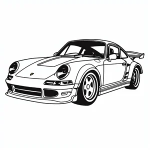 malvorlage-sportliches-auto-ausmalbild