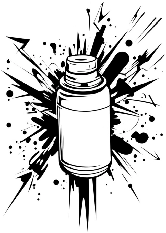 malvorlage-spraydose-mit-farbspritzern