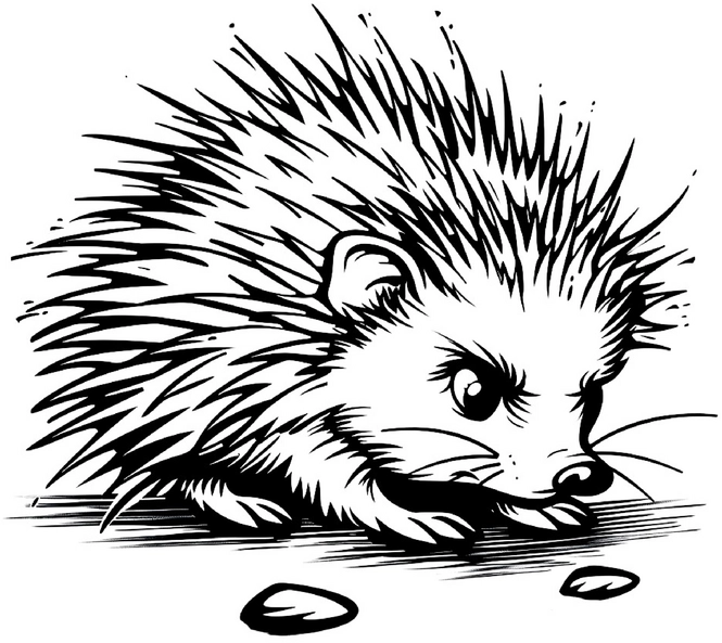 malvorlage-stacheligel-ausmalen