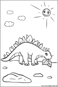 malvorlage-stegosaurus-ausmalbild-fuer-kinder