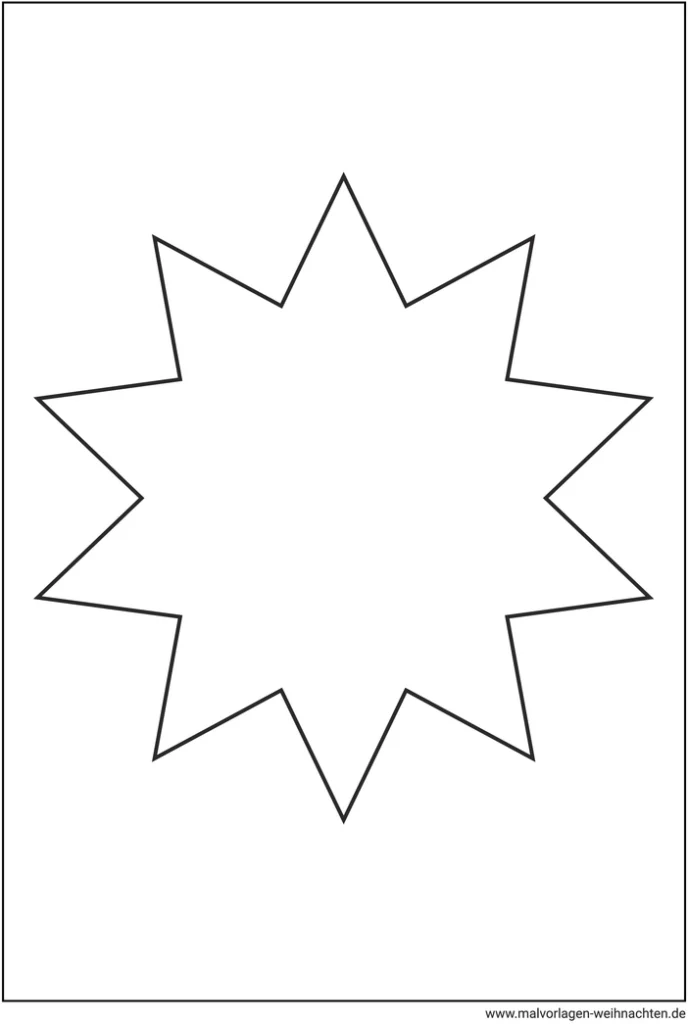 malvorlage-stern-mit-zehn-zacken