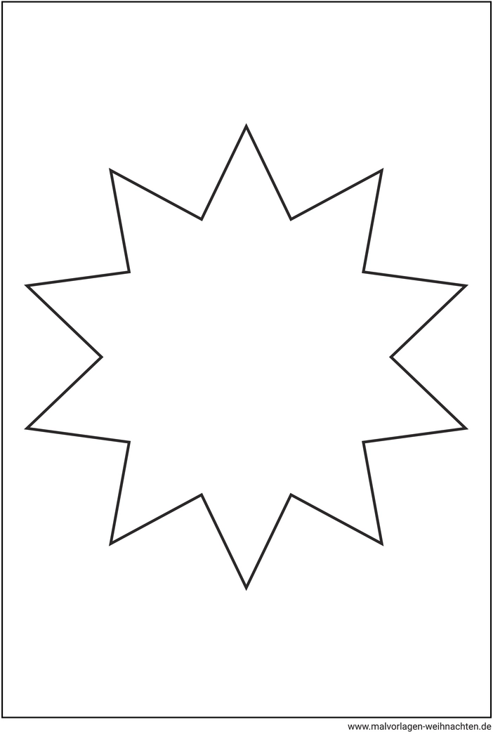 malvorlage-stern-mit-zehn-zacken