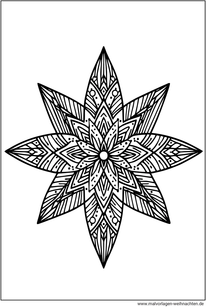 malvorlage-stern-muster-ausmalen