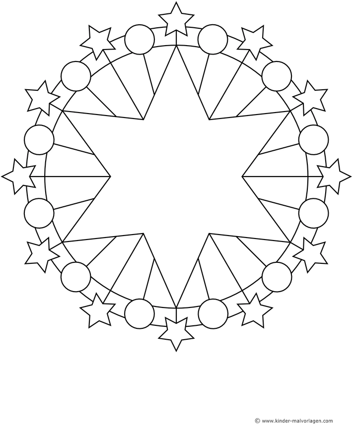 malvorlage-stern-und-kreise-kreative-ausmalvorlage-fuer-kinder