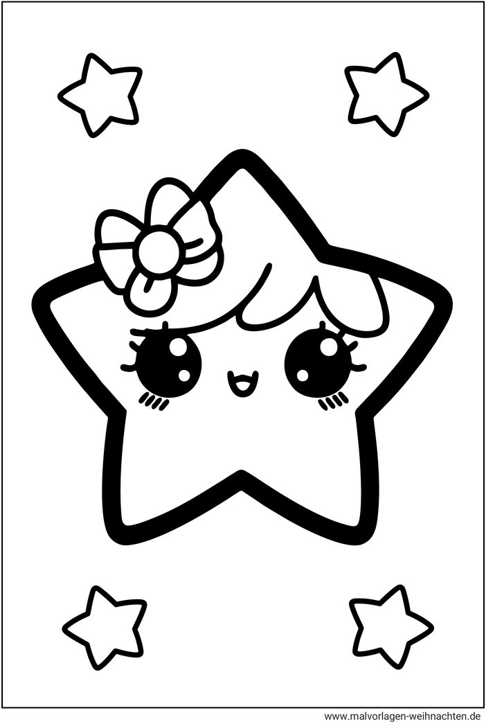 malvorlage-sternmaedchen-kawaii-zum-ausmalen