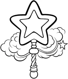 malvorlage-sternzauberstab-wolken-und-sternen