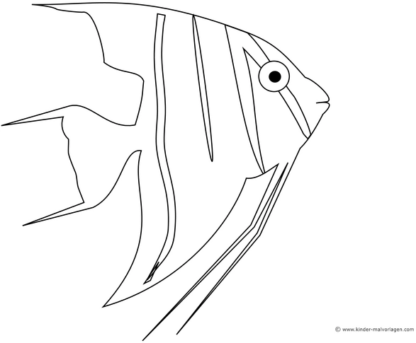 malvorlage-stilisierter-fisch-fuer-kinder