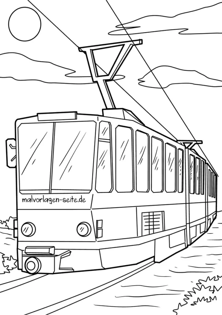 malvorlage-strassenbahn-in-der-natur