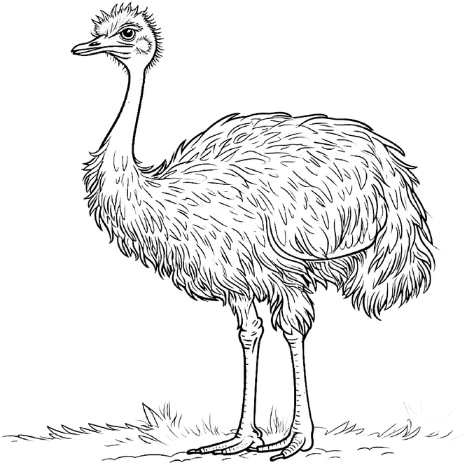 malvorlage-strauss-ausmalbild-kreativ-gestalten