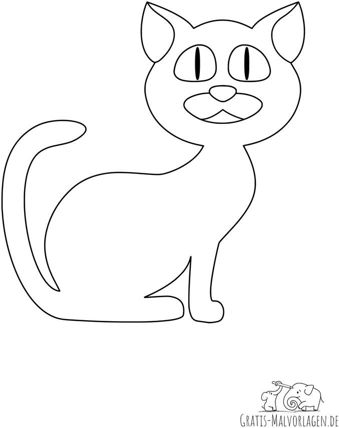 malvorlage-suesse-katze-ausmalen