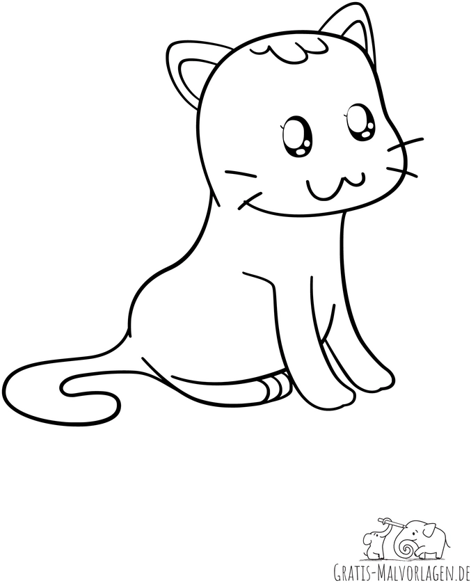 malvorlage-suesse-katze-mit-anime-augen