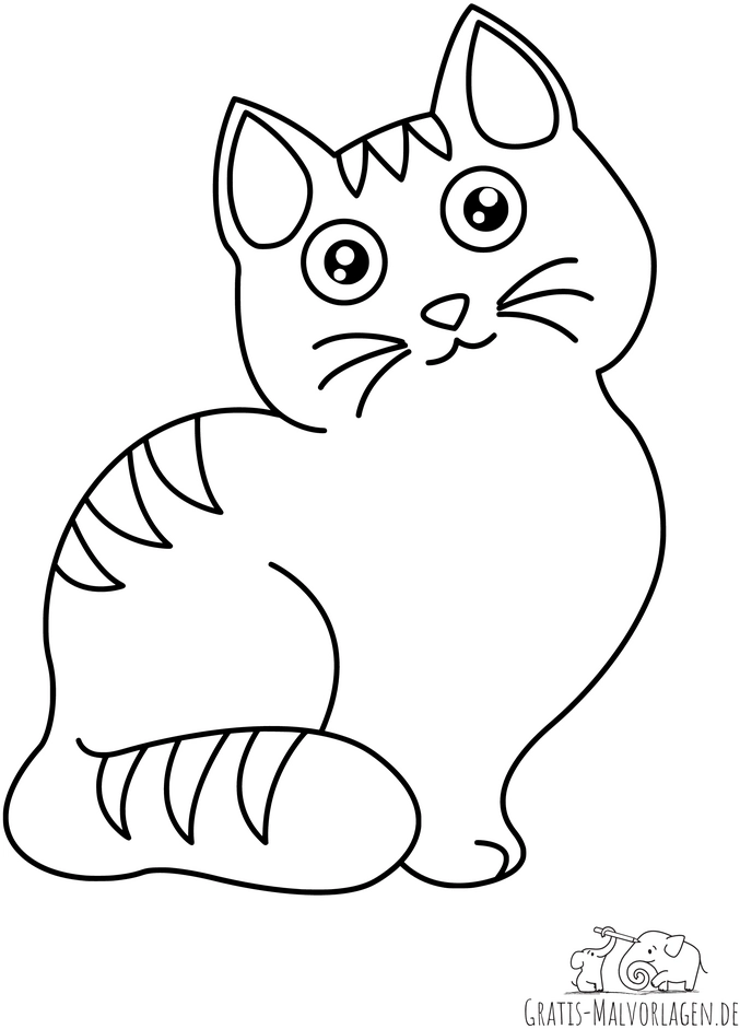 malvorlage-suesse-katze-mit-grossen-augen