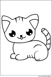 malvorlage-suesse-katze-zum-ausmalen