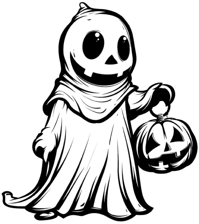 malvorlage-suesser-geist-mit-kuerbislaterne-fuer-halloween
