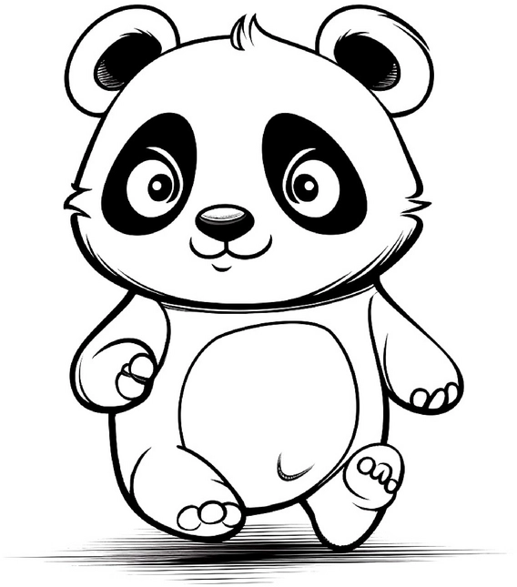 malvorlage-suesser-panda-kreativ-ausmalen