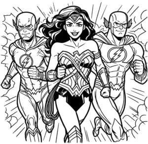 malvorlage-superhelden-wonder-woman-flash