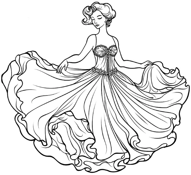 malvorlage-tanzende-ballerina-zauberhaft-ausmalen
