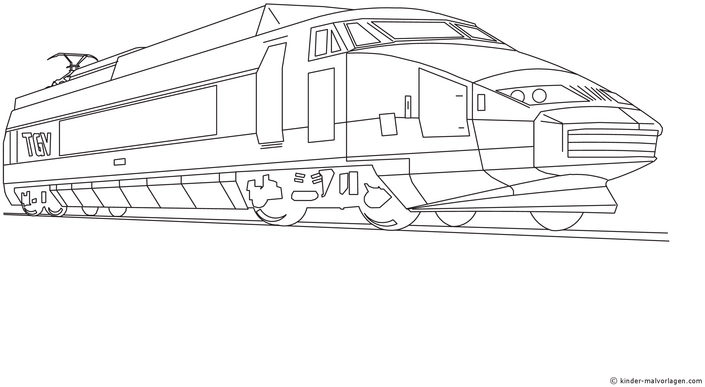 malvorlage-tgv-zug-kreatives-ausmalen