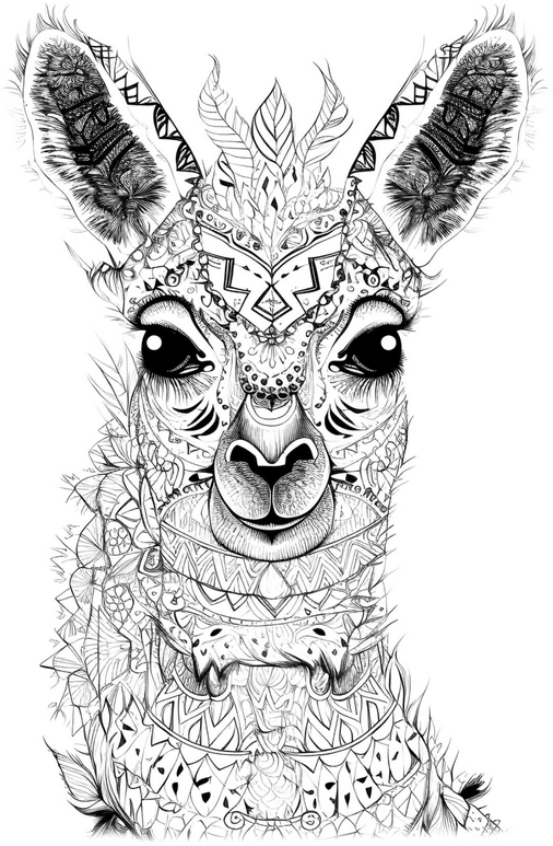 malvorlage-tier-geometrische-muster-ornamente