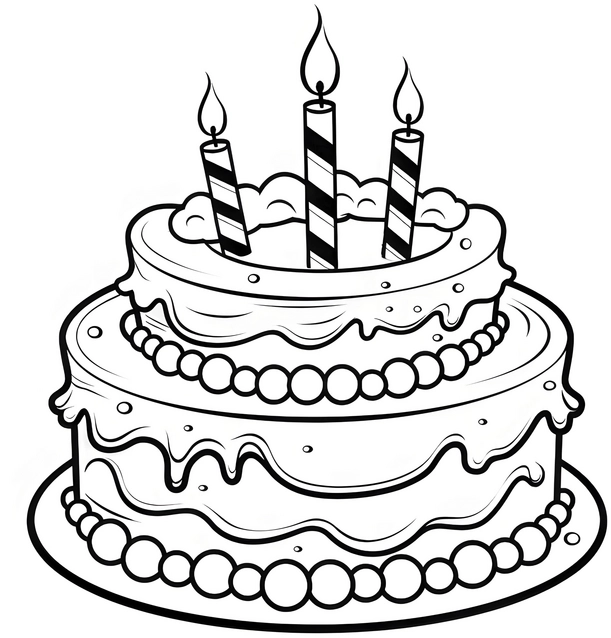 malvorlage-torte-mit-kerzen-fuer-geburtstagsfeiern
