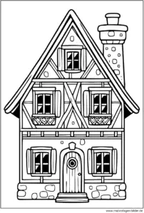 malvorlage-traditionelles-haus-zum-ausmalen