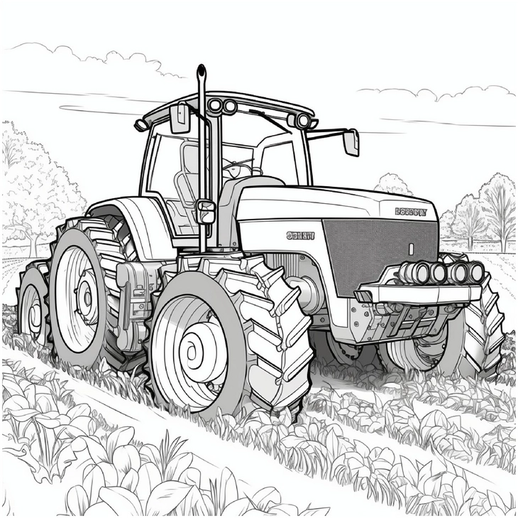 malvorlage-traktor-auf-dem-feld