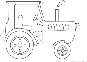 malvorlage-traktor-grosse-raeder-und-rauch
