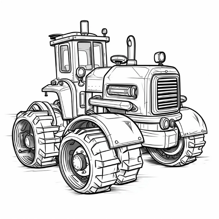 malvorlage-traktor-grosse-reifen-fuer-kinder