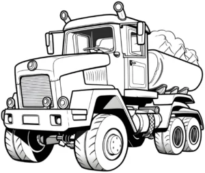 malvorlage-traktor-mit-anhaenger