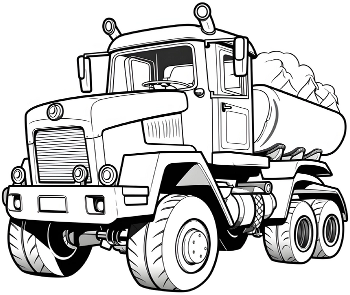 malvorlage-traktor-mit-anhaenger