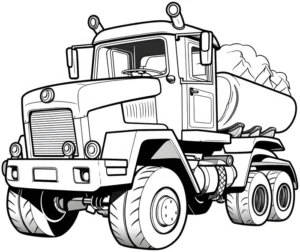 malvorlage-traktor-mit-anhaenger