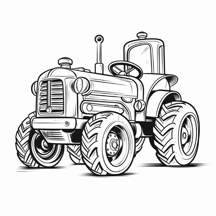 malvorlage-traktor-mit-grossen-raedern