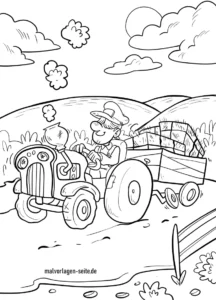 malvorlage-traktorfahrer-auf-dem-bauernhof