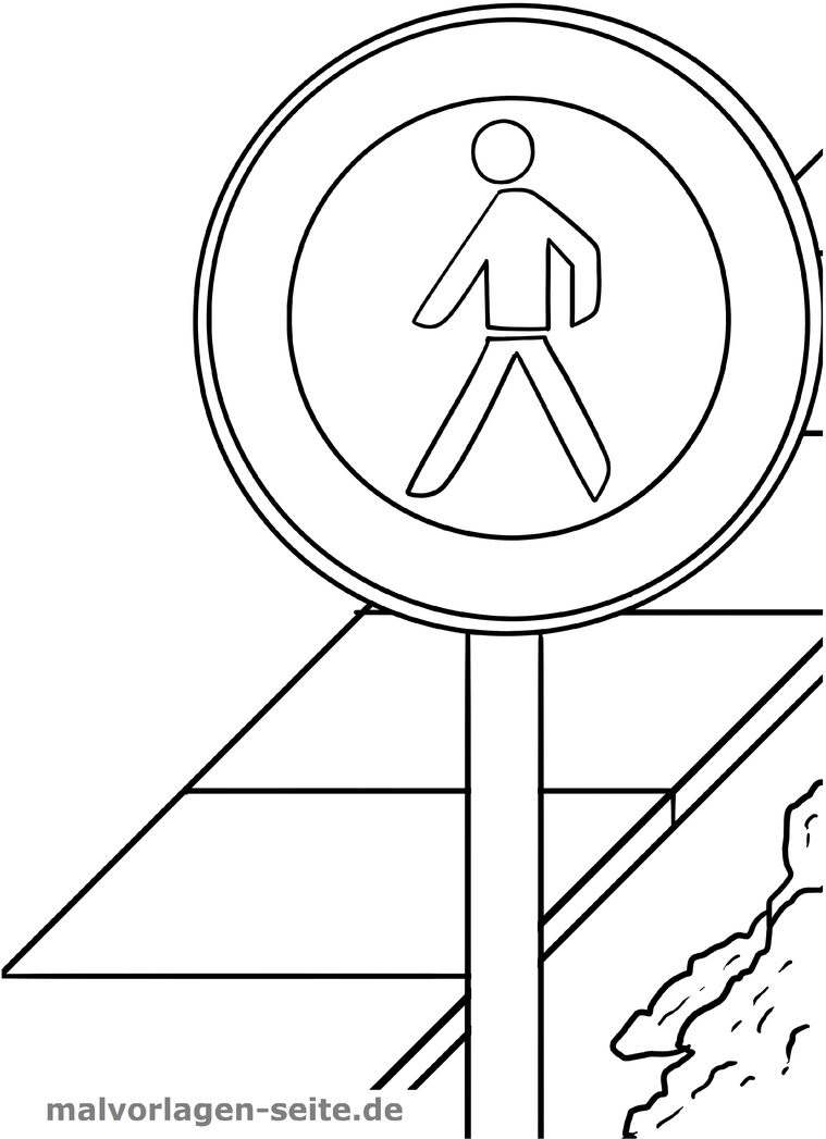 malvorlage-verkehrsschild-fussgaenger-sicherheit