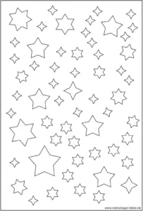 malvorlage-viele-sterne-ausmalen
