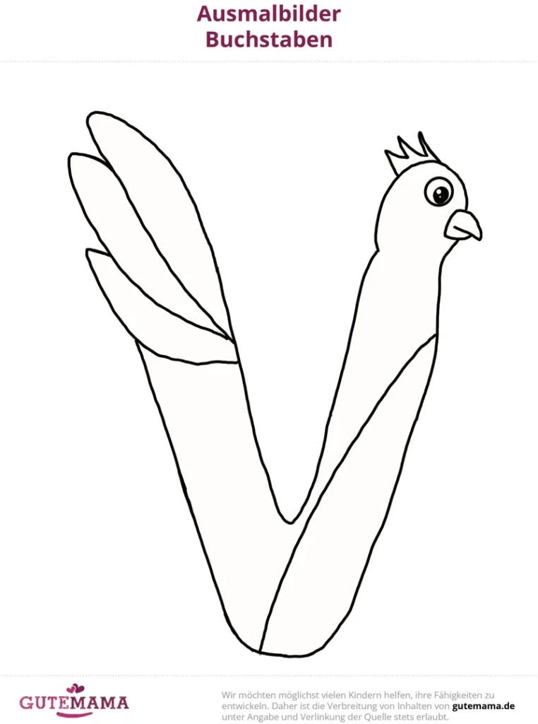 malvorlage-vogel-in-v-form-zum-ausmalen