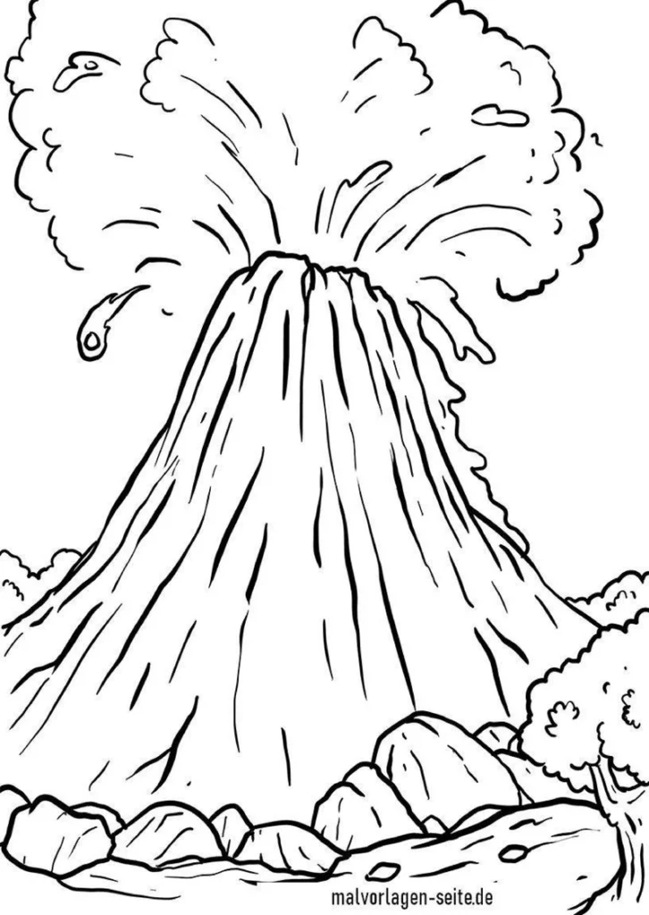malvorlage-vulkan-naturphaenomene