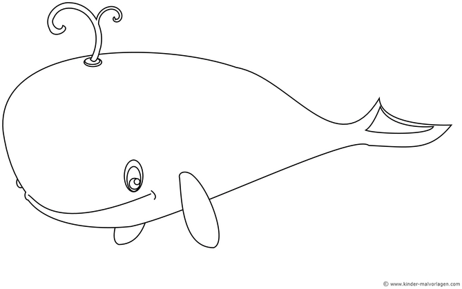 malvorlage-wal-mit-wasserstrahl