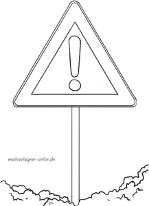 malvorlage-warnschild-ausrufezeichen