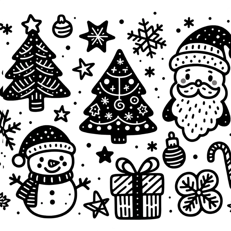 malvorlage-weihnachten-festliche-symbole-ausmalen
