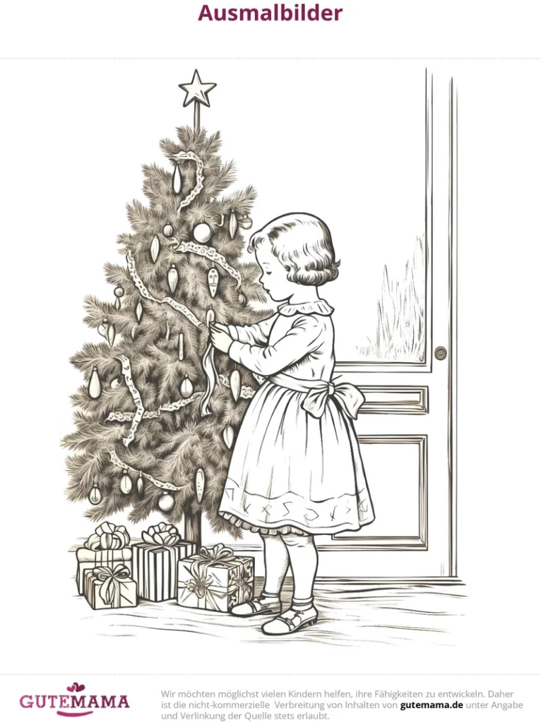 malvorlage-weihnachtsbaum-kind-schuetzen