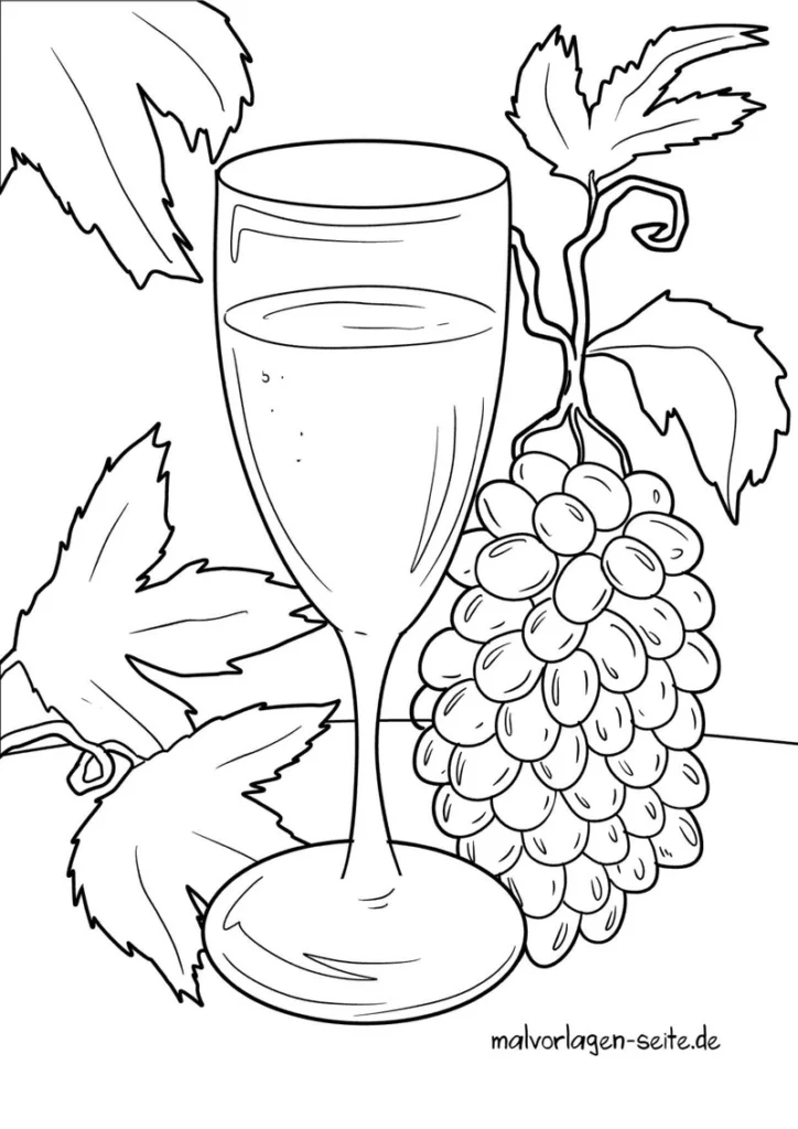 malvorlage-wein-und-weintrauben