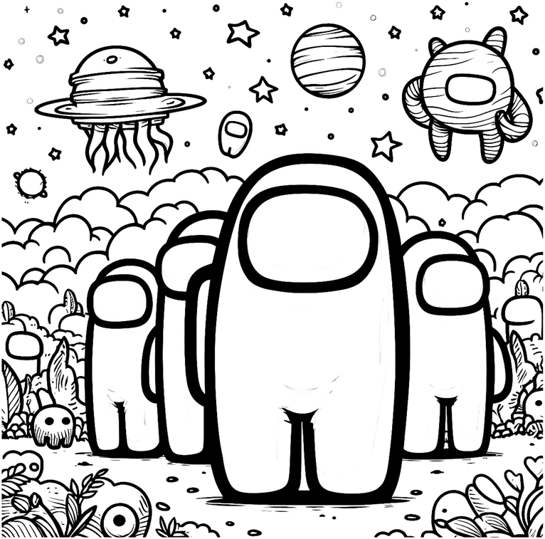 malvorlage-weltall-astronauten-raumschiffe