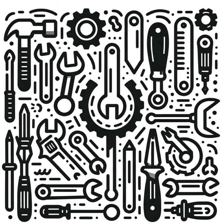 malvorlage-werkzeuge-ausmalbild-fuer-kreative-koepfe