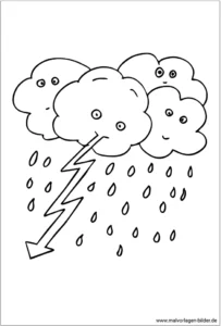 malvorlage-wetter-mit-wolken-und-blitz
