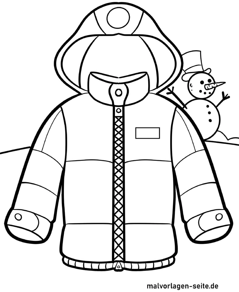 malvorlage-winterjacke-mit-schneemann