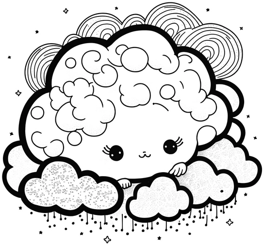 malvorlage-wolke-im-kawaii-stil-mit-regenbogen-und-wolken